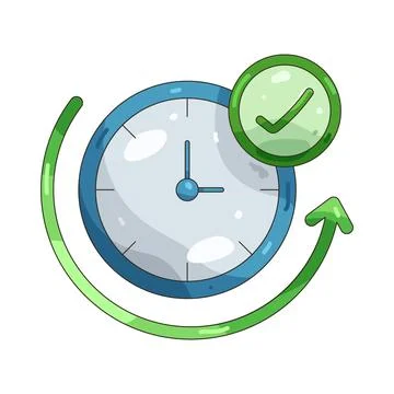 Illustration of Approved time Stock Illustration