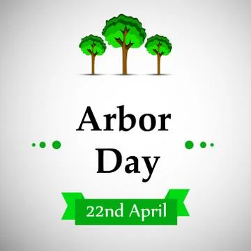Illustration of Arbor Day Background Stock Illustration