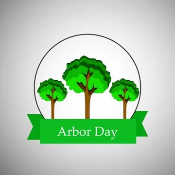 Illustration of Arbor Day Background Stock Illustration