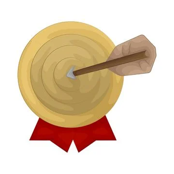 Illustration of archery board Stock Illustration