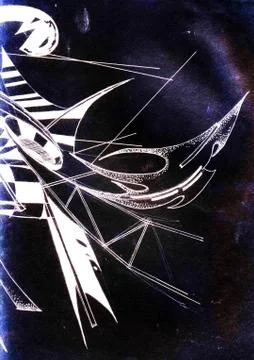 Illustration of an architectural abstract composition. Stock Illustration