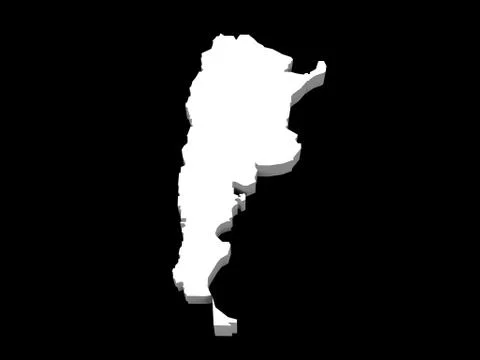 A illustration of the argentina map Stock Illustration