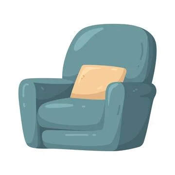 Illustration of armchair Ilustración de archivo