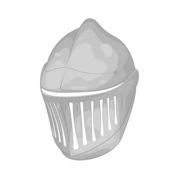 Illustration of armor helmet Stock Illustration