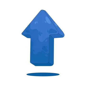 Illustration of up arrow 스톡 일러스트