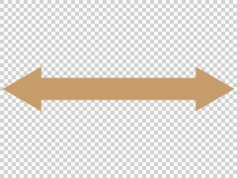 Illustration of an arrow pointing in both directions (bidirectional) Illustrazione stock