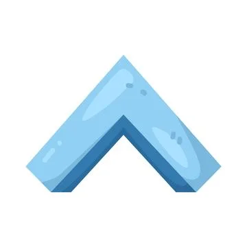 Illustration of arrow pointing up Stock Illustration