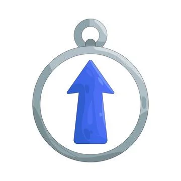 Illustration of arrow pointing up Stock Illustration