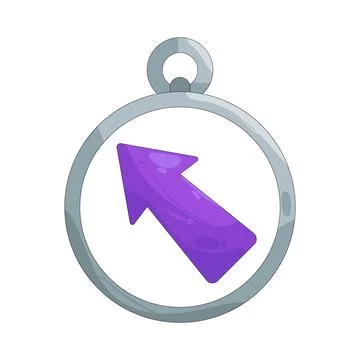 Illustration of arrow pointing up Stock Illustration