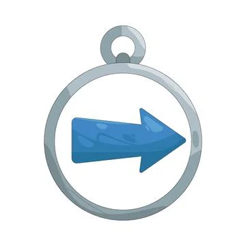 Illustration of arrow pointing right Stock Illustration
