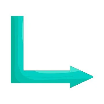Illustration of arrow pointing right Stock Illustration