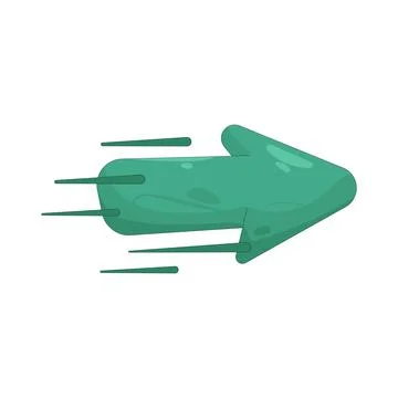 Illustration of arrow pointing right Stock Illustration