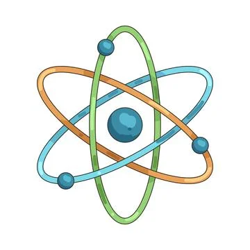 Illustration of atom Stock Illustration