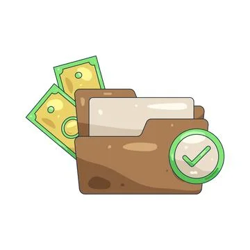 Illustration of Audit folder 스톡 일러스트