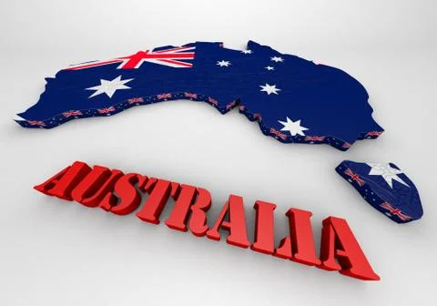 Illustration of Australia Stockillustratie