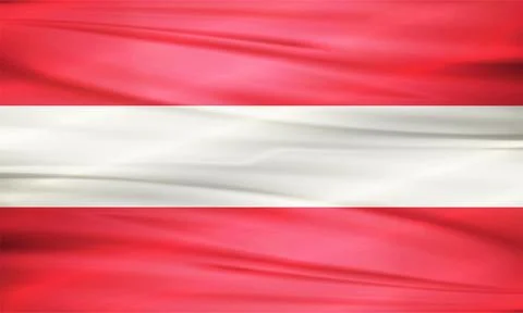 Illustration of Austria Flag and Editable Vector Austria Country Flag Stock Illustration