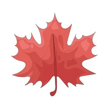 Illustration of autumn leaf Illustrazione stock