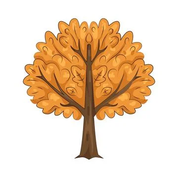 Illustration of autumn tree Stock Illustration