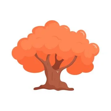 Illustration of autumn tree Stock Illustration