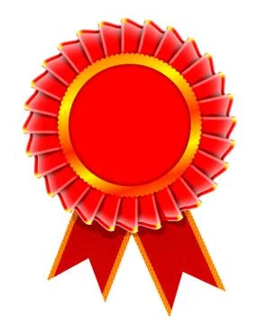 Illustration of award rosette Stock Illustration