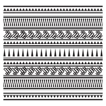 Illustration of aztec pattern Stock Illustration