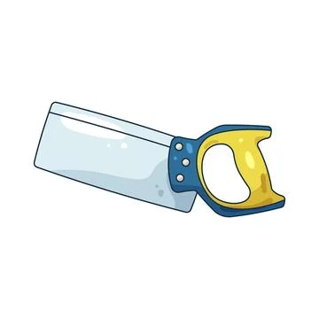 Illustration of back saw Ilustración de archivo