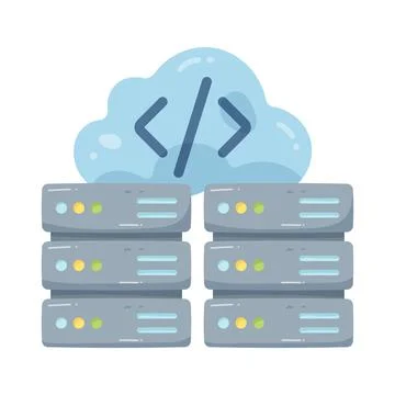 Illustration of backend development 스톡 일러스트