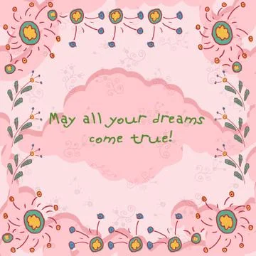 Illustration background 2 for design and print in Doodle style Stock Illustration