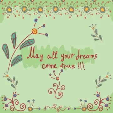 Illustration background 6 for design and print in Doodle style Stock Illustration