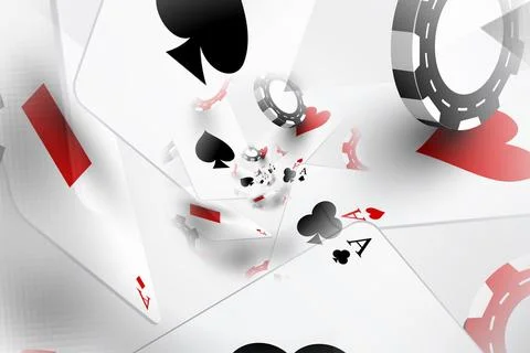 Illustration of a Background with Casino Elements. Concept of betting, gamb.. Stock Illustration