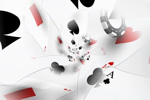 Illustration of a Background with Casino Elements. Concept of betting, gamb.. Stock Illustration