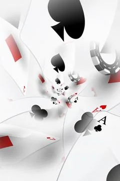 Illustration of a Background with Casino Elements. Concept of betting, gamb.. Stock Illustration