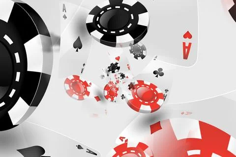 Illustration of a Background with Casino Elements. Concept of betting, gamb.. Stock Illustration
