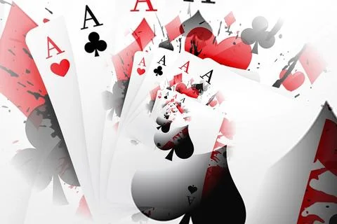 Illustration of a Background with Casino Elements. Concept of betting, gamb.. 스톡 일러스트