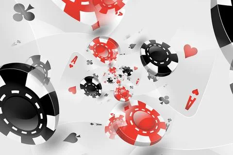 Illustration of a Background with Casino Elements. Concept of betting, gamb.. Stock Photos