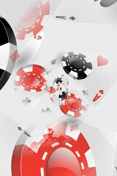 Illustration of a Background with Casino Elements. Concept of betting, gamb.. Stock Photos