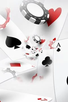 Illustration of a Background with Casino Elements. Concept of betting, gamb.. Stock Photos