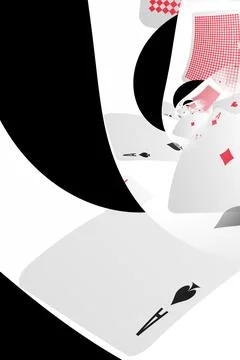 Illustration of a Background with Casino Elements. Concept of betting, gamb.. Stock Photos
