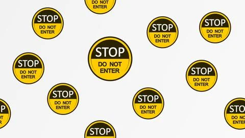 An illustration background with a caution sign themed Stock Illustration