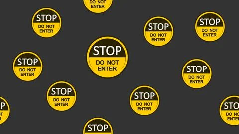 An illustration background with a caution sign themed Stock Illustration
