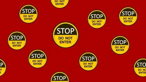 An illustration background with a caution sign themed Stock Illustration
