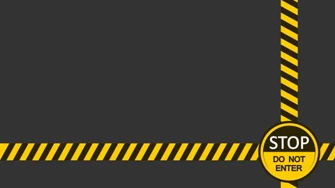 An illustration background with a caution sign themed Stock Illustration