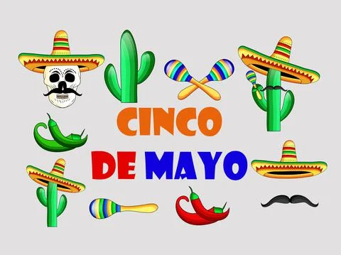 Illustration of background for Cinco De Mayo イラスト素材