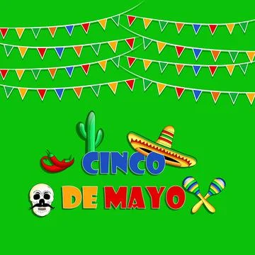 Illustration of background for Cinco De Mayo Illustration