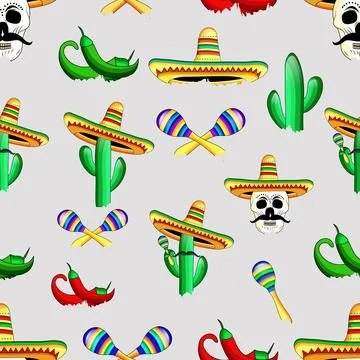Illustration of background for Cinco De Mayo Stock Illustration