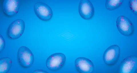 Illustration of a background of easter eggs Illustrazione stock