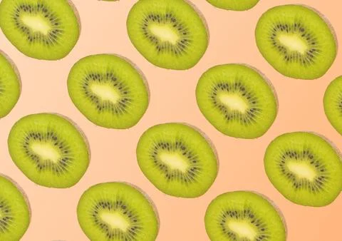 Illustration background with Kiwi's Stock Illustration