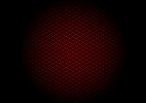 Illustration - background of red laser grid in circle Stock Illustration
