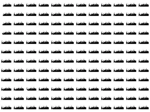 Illustration, background repeating pattern silhouette of a mosque Stock Illustration