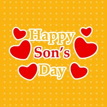 Illustration of background for Son's Daughter's Day 库存插图